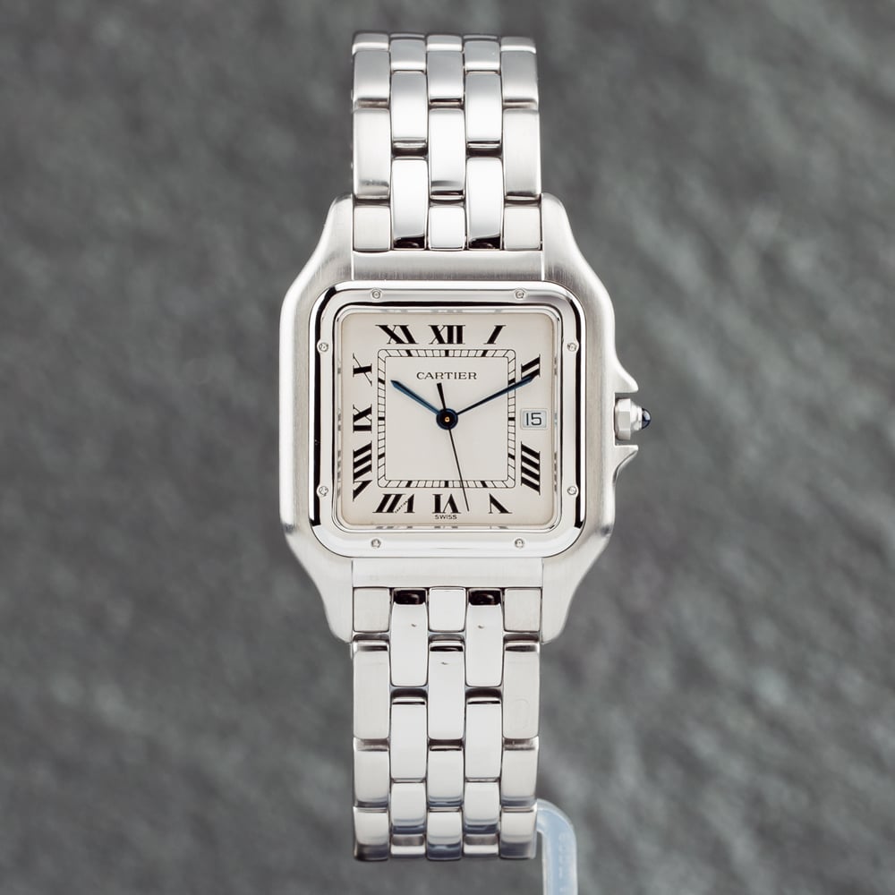 Pre-Loved Cartier Men's   White Panthere Watch 1300 , BrandAlley