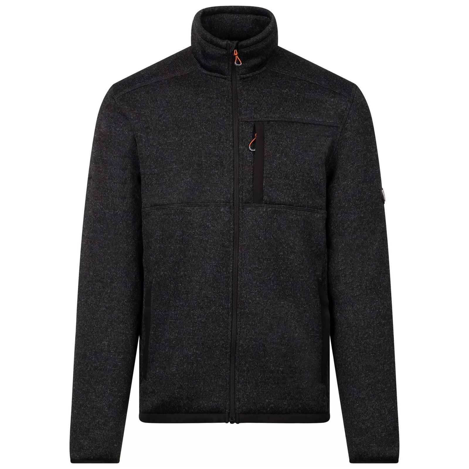 Trespass Men's   Black Fleece Jacket Bramall Polyester Marl in Size XS, BrandAlley