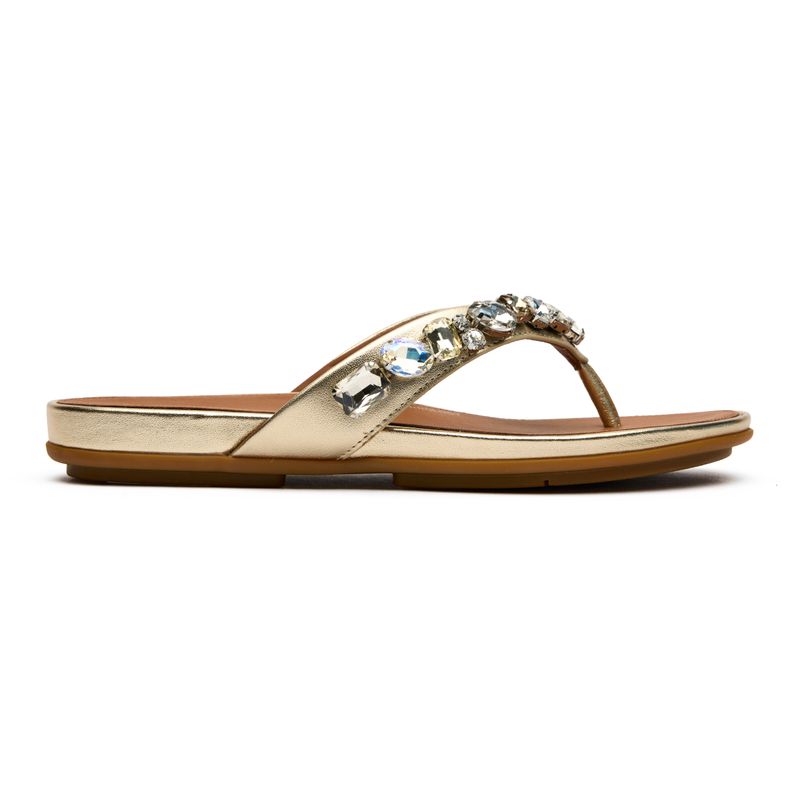 FitFlop Women's   Silver Gracie Jewel Deluxe Sandals in Size 5, BrandAlley
