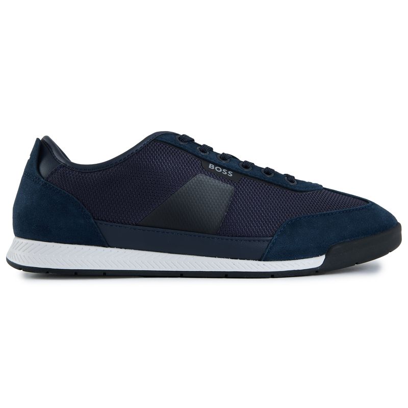 BOSS Men's   Blue Nitan Trainers in Size 8, BrandAlley