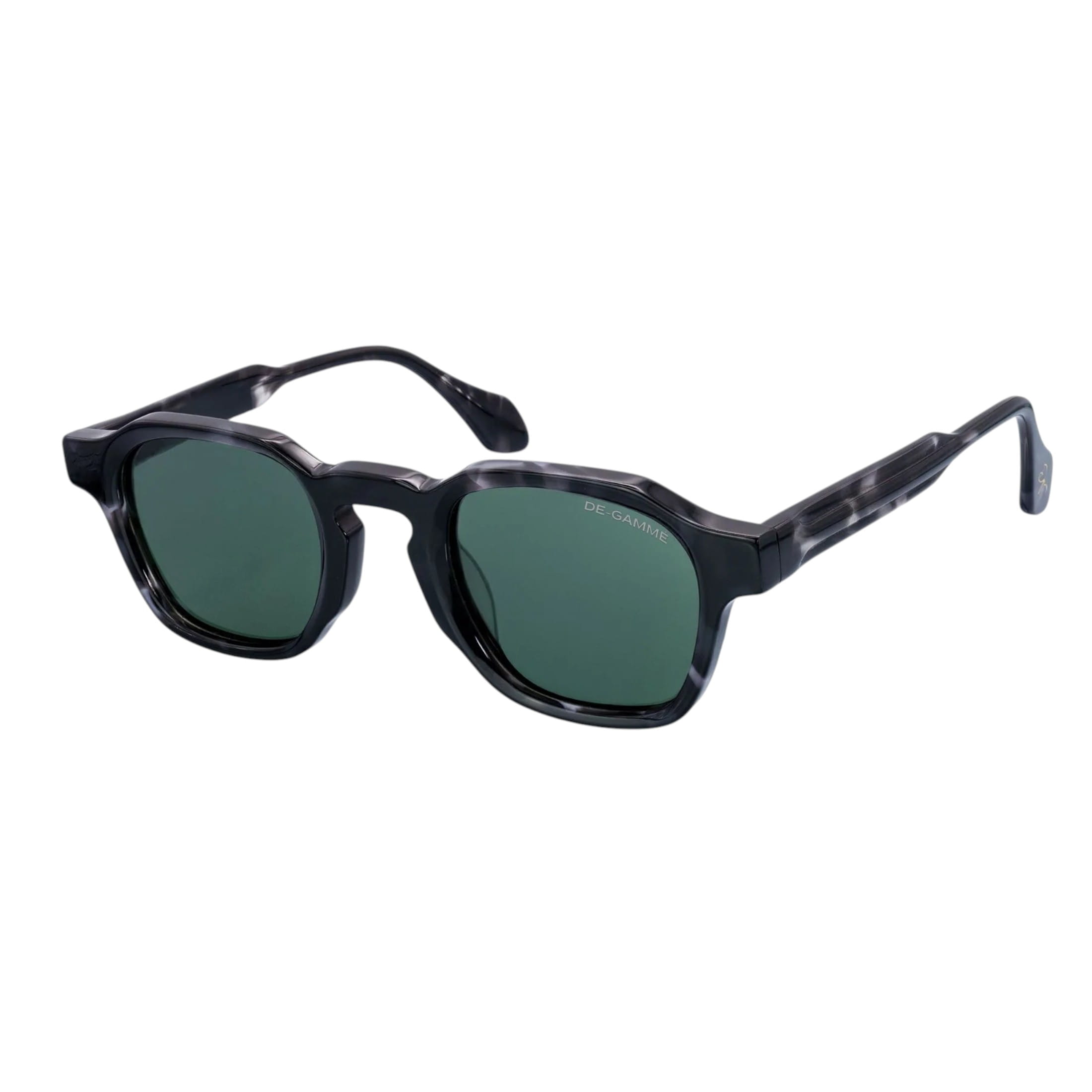 Infinity Leather Men's   Black De-Gamme Geometric Frame Square Polarized Sunglasses - Saint Marlo , BrandAlley