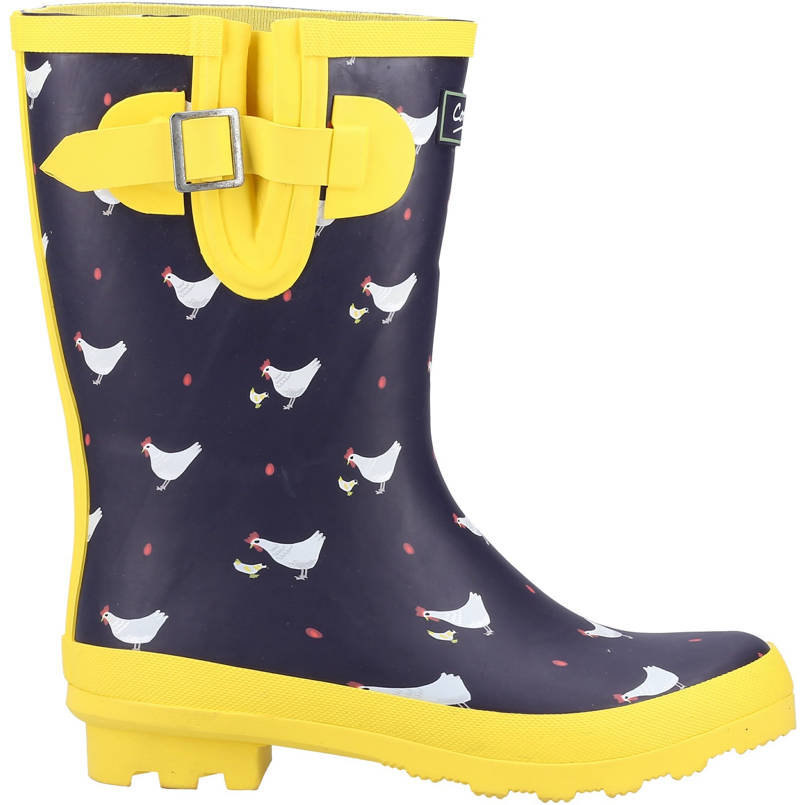 Cotswold Girls   Navy Farmyard Mid Wellington in Size 7, BrandAlley