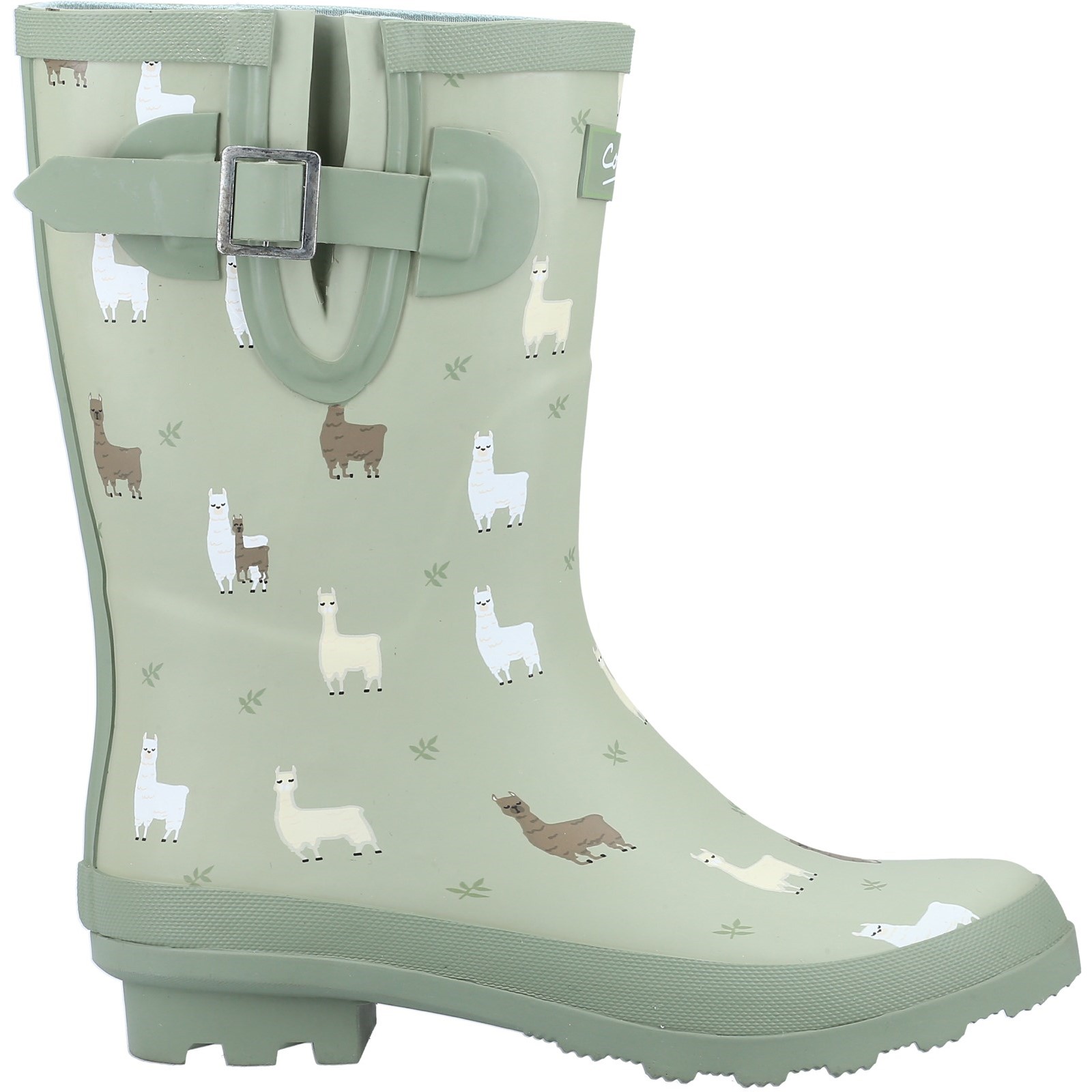 Cotswold Girls  Green Farmyard Mid Wellington in Size 5, BrandAlley