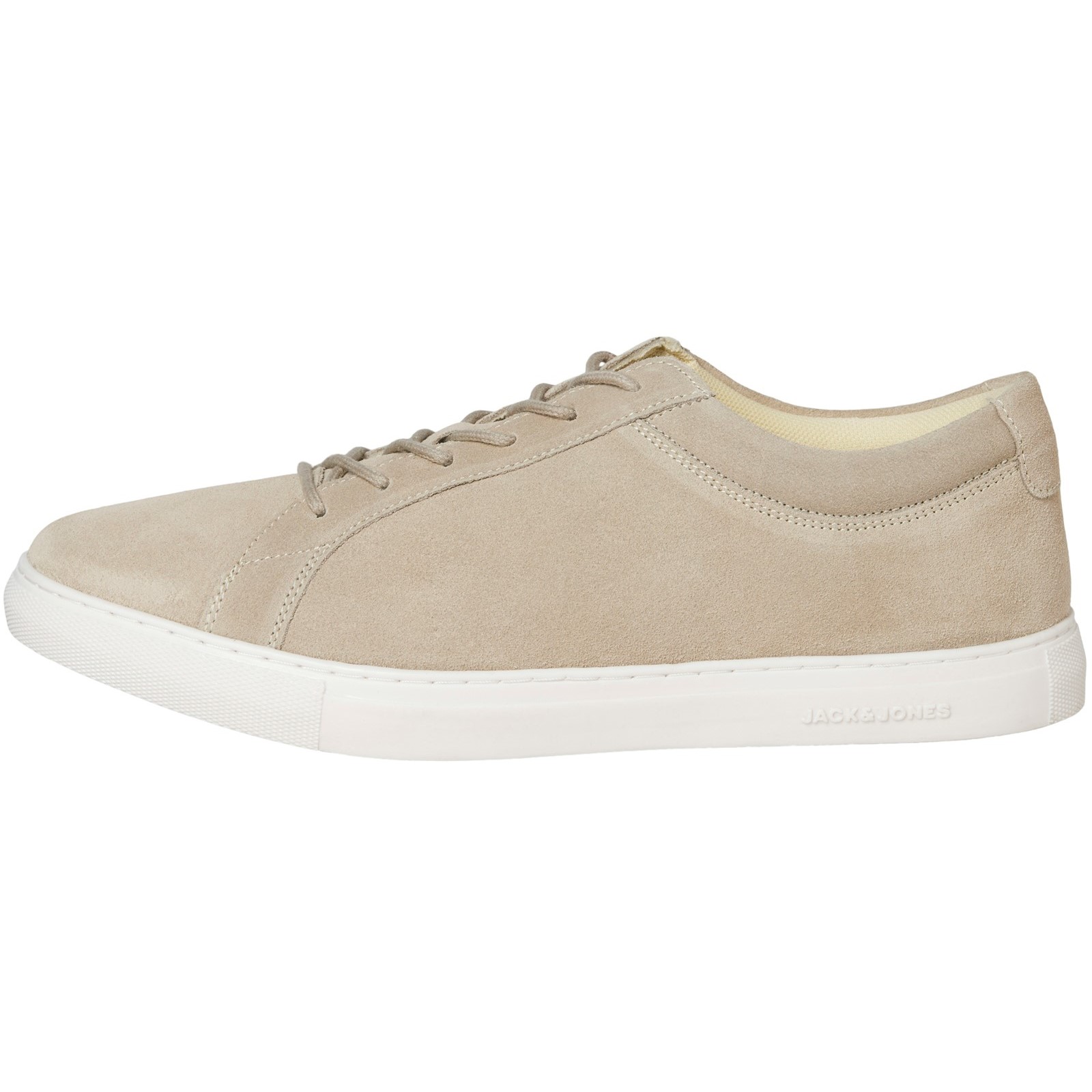 Jack & Jones Men's   Beige Taupe Galaxy Suede Trainers in Size 10, BrandAlley