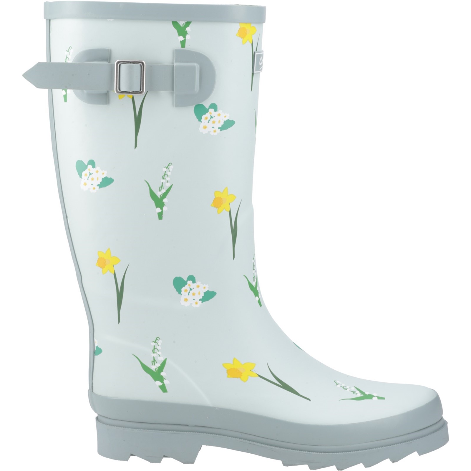 Cotswold Women's  Green Wildflower Tall Wellingtons in Size 5, BrandAlley