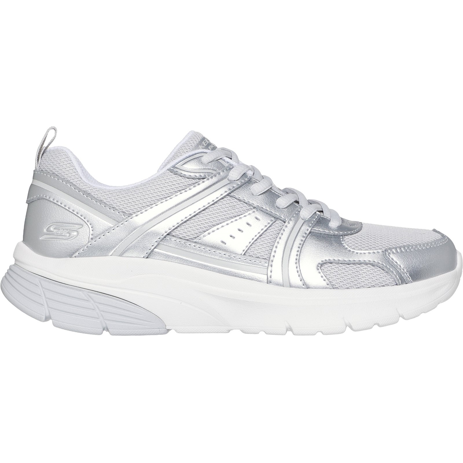 Skechers Women's  Silver BOBS Vamos Trainers in Size 7, BrandAlley