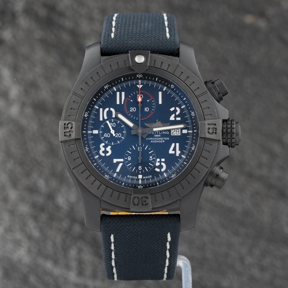 Pre-Loved Breitling Men's  Super Avenger Chronograph 48 Night Mission Watch V13375 , BrandAlley