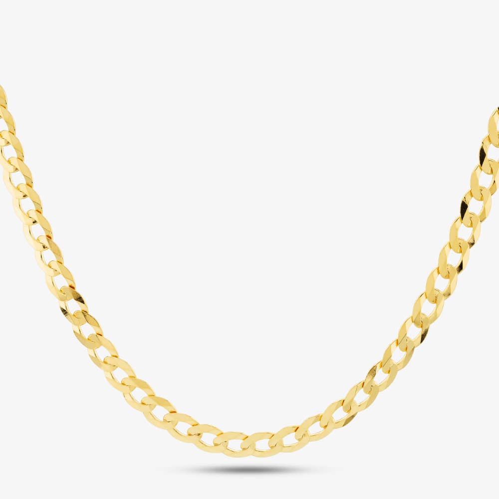 T.H.Baker Women's   Gold 9Ct Yellow 20 Inch Flat Curb Chain Sufc-580-9Y-20 in Size 20, BrandAlley