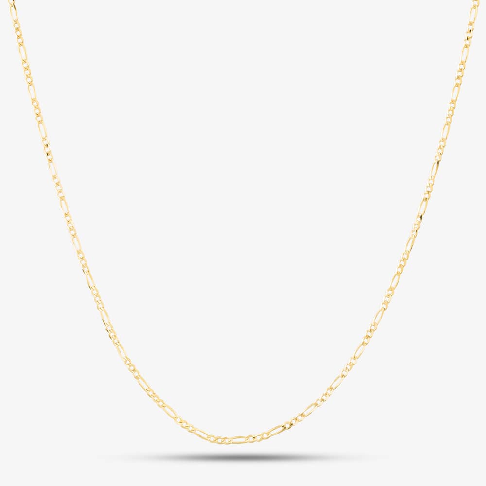 T.H.Baker Women's  9ct Yellow Gold 18 Inch Figaro Chain SFFP-150-9Y-18 in Size 18, BrandAlley
