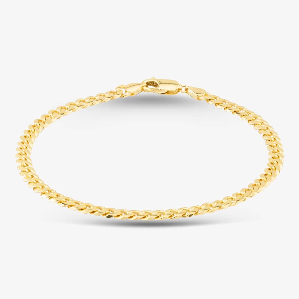 T.H.Baker Women's   Gold 9Ct Yellow 8.5 Inch Curb Chain Bracelet Sdcc-420-9Y-8.5 , BrandAlley