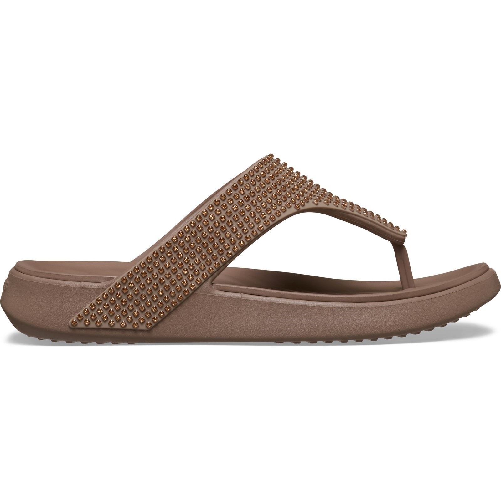 Crocs Women's  Light Brown Getaway Triangle Flip in Size 7, BrandAlley