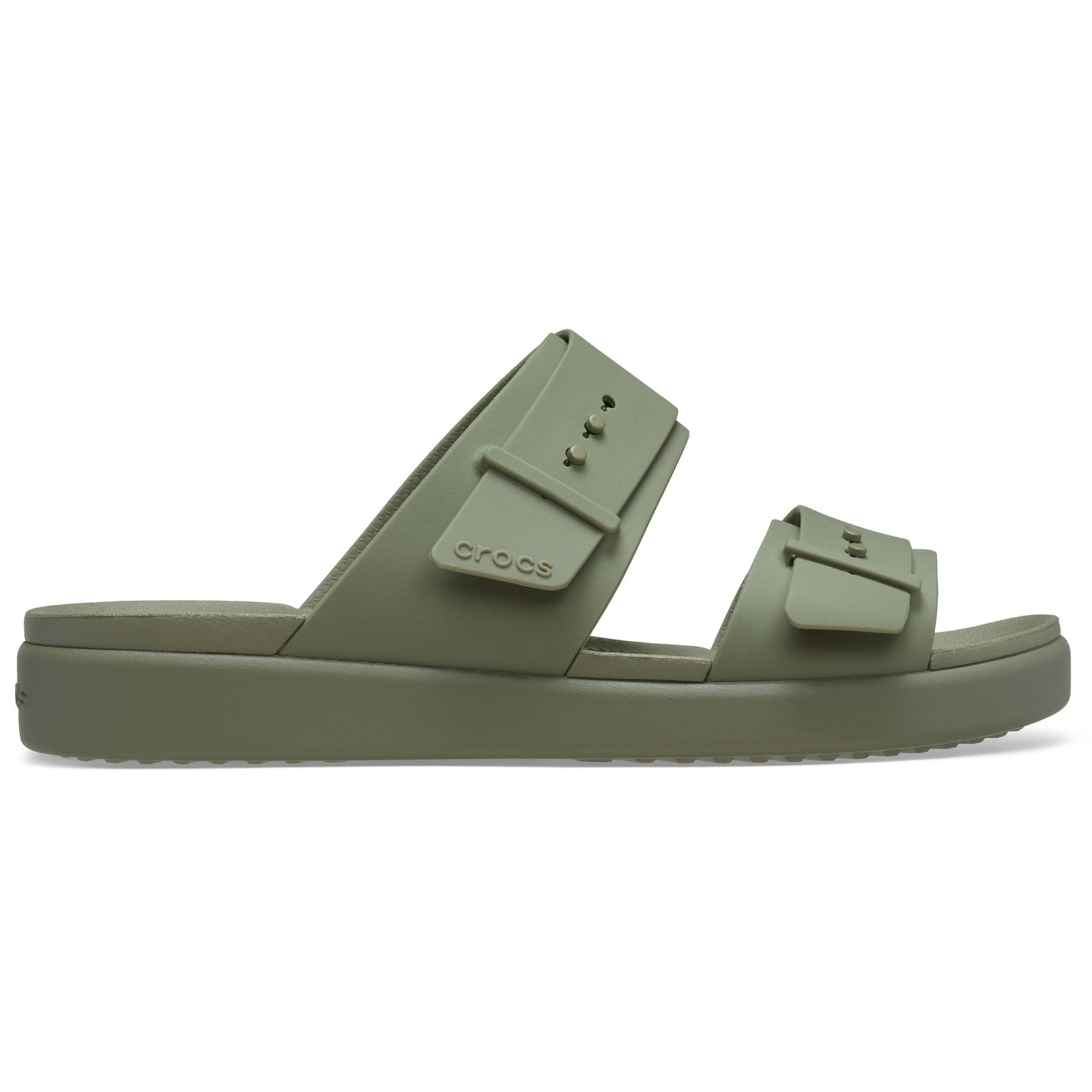 Crocs Women's  Green Brooklyn Buckle Low Sandal in Size 5, BrandAlley