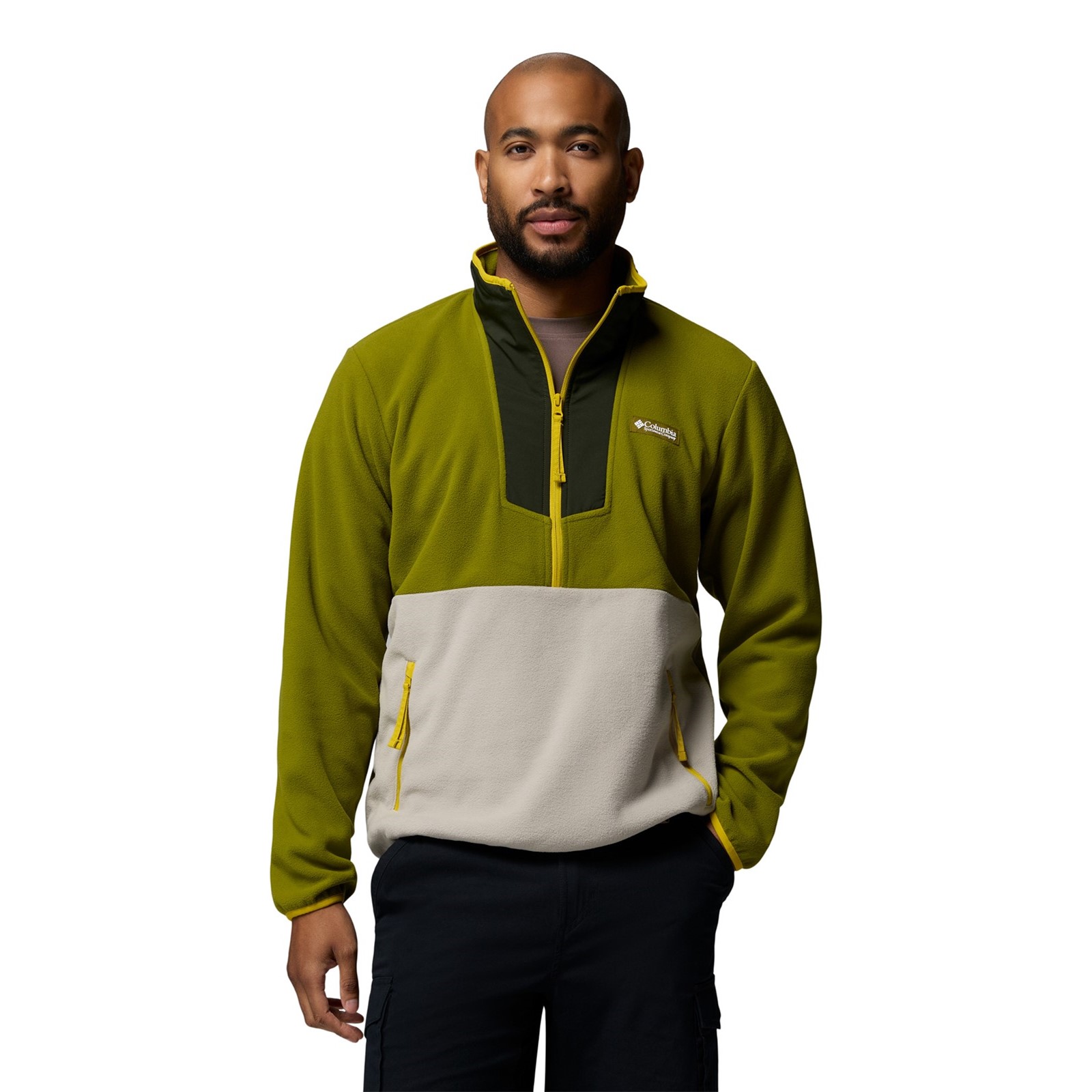 Columbia Men's  Green Sequoia Grove Half Zip Fleece in Size M, BrandAlley