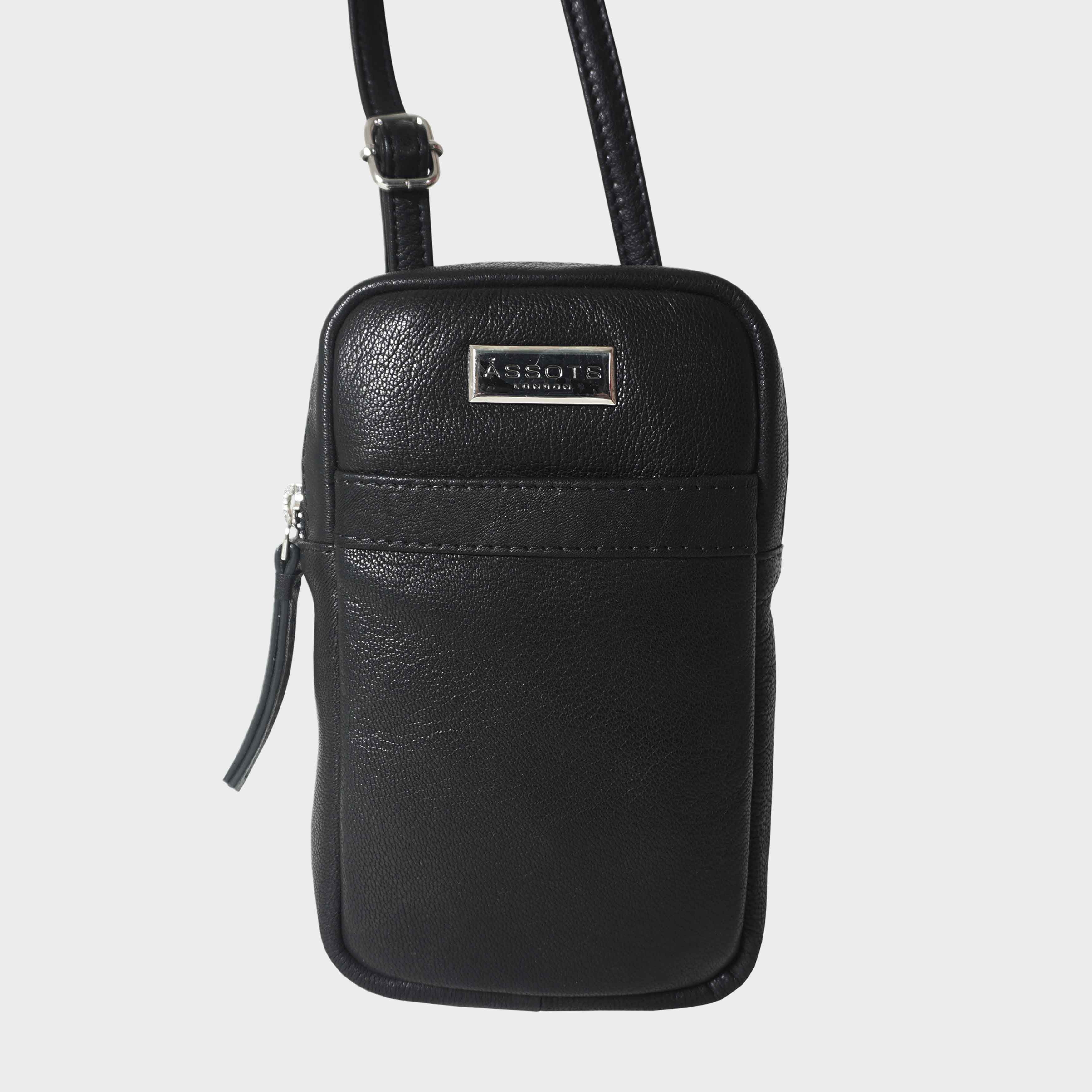 ‘LEO’ Real Leather Crossbody Mobile Phone Bag