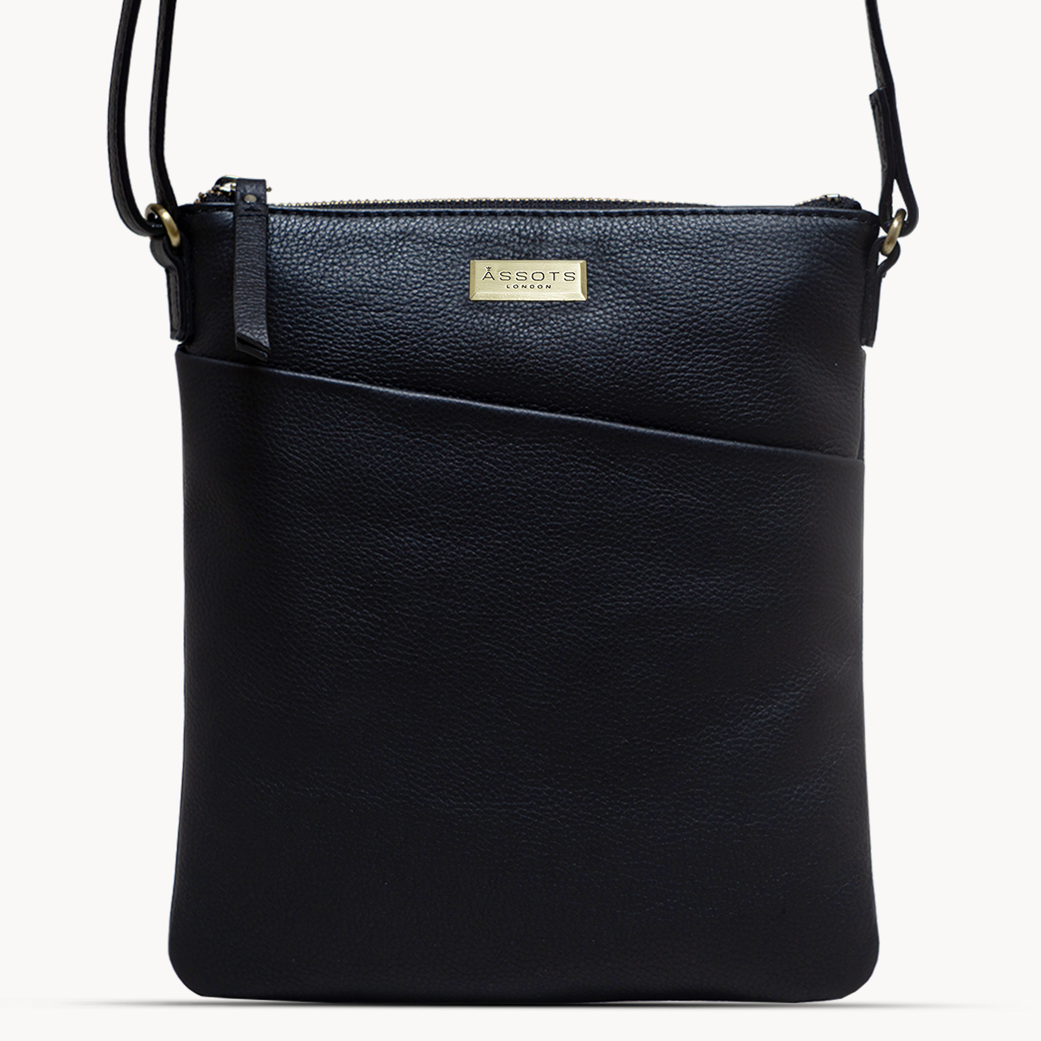 ‘LINBY’ Pebble Grain Leather Crossbody Sling Bag