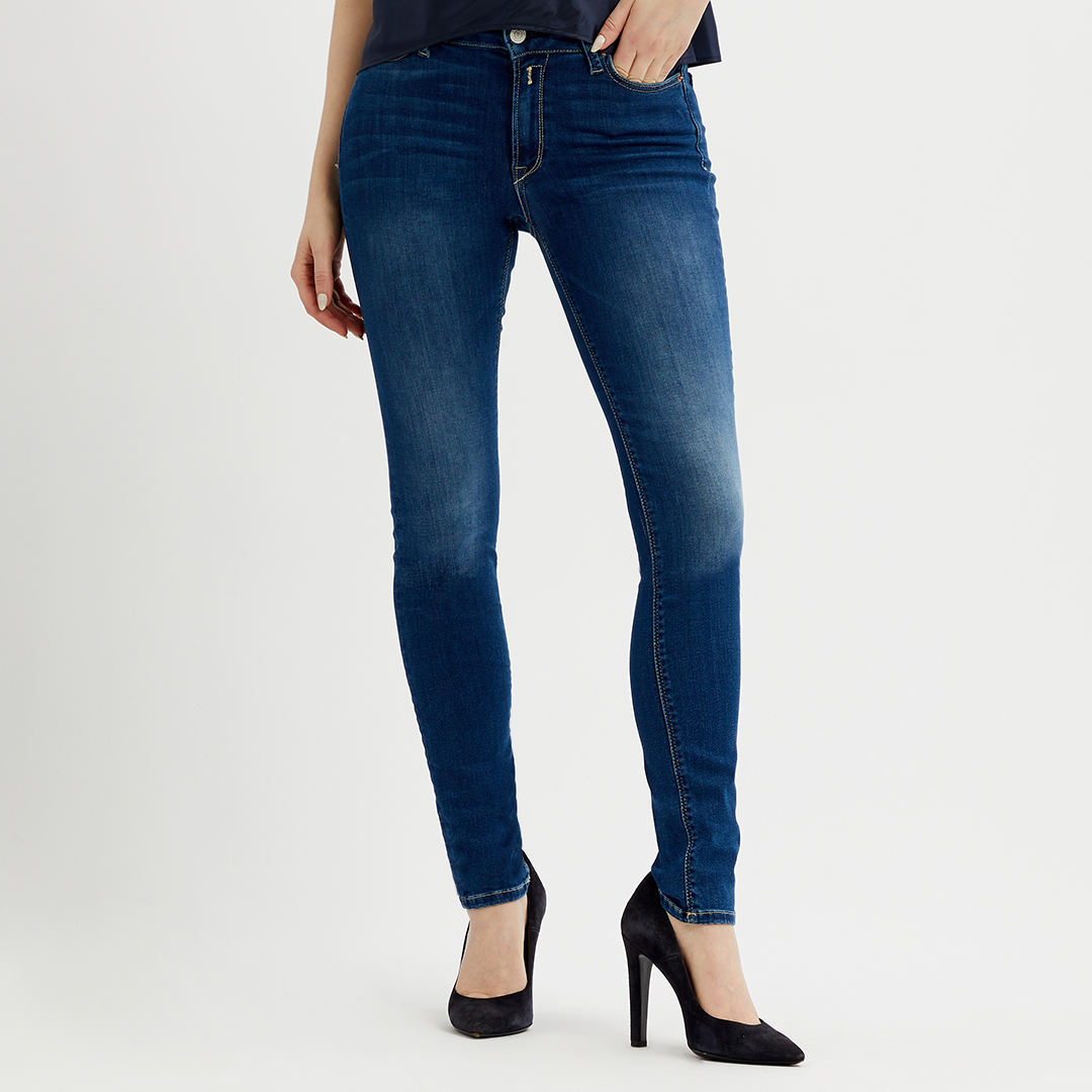 Blue High Waist Luzien Skinny Stretch Jeans