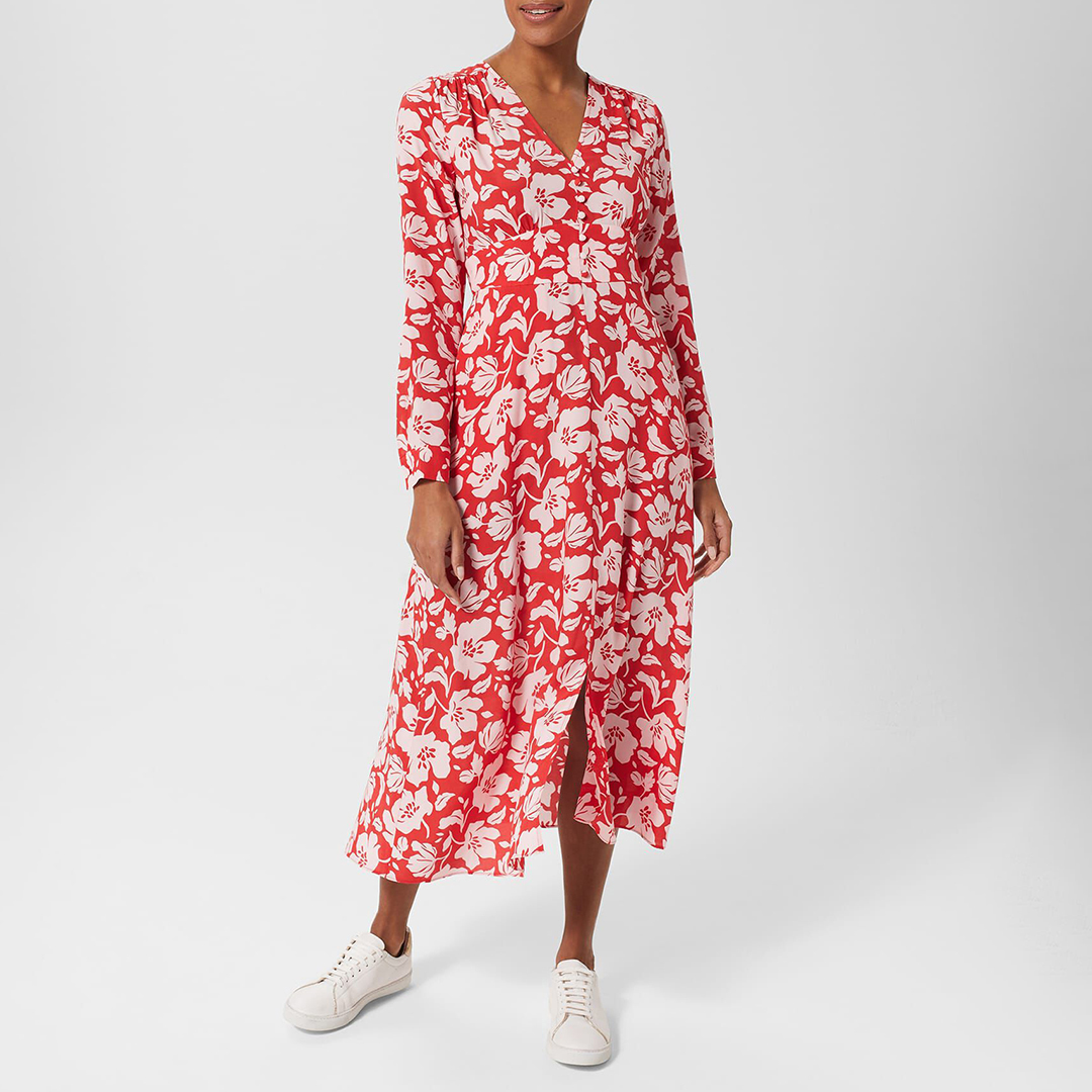 Red Allison Printed Dress