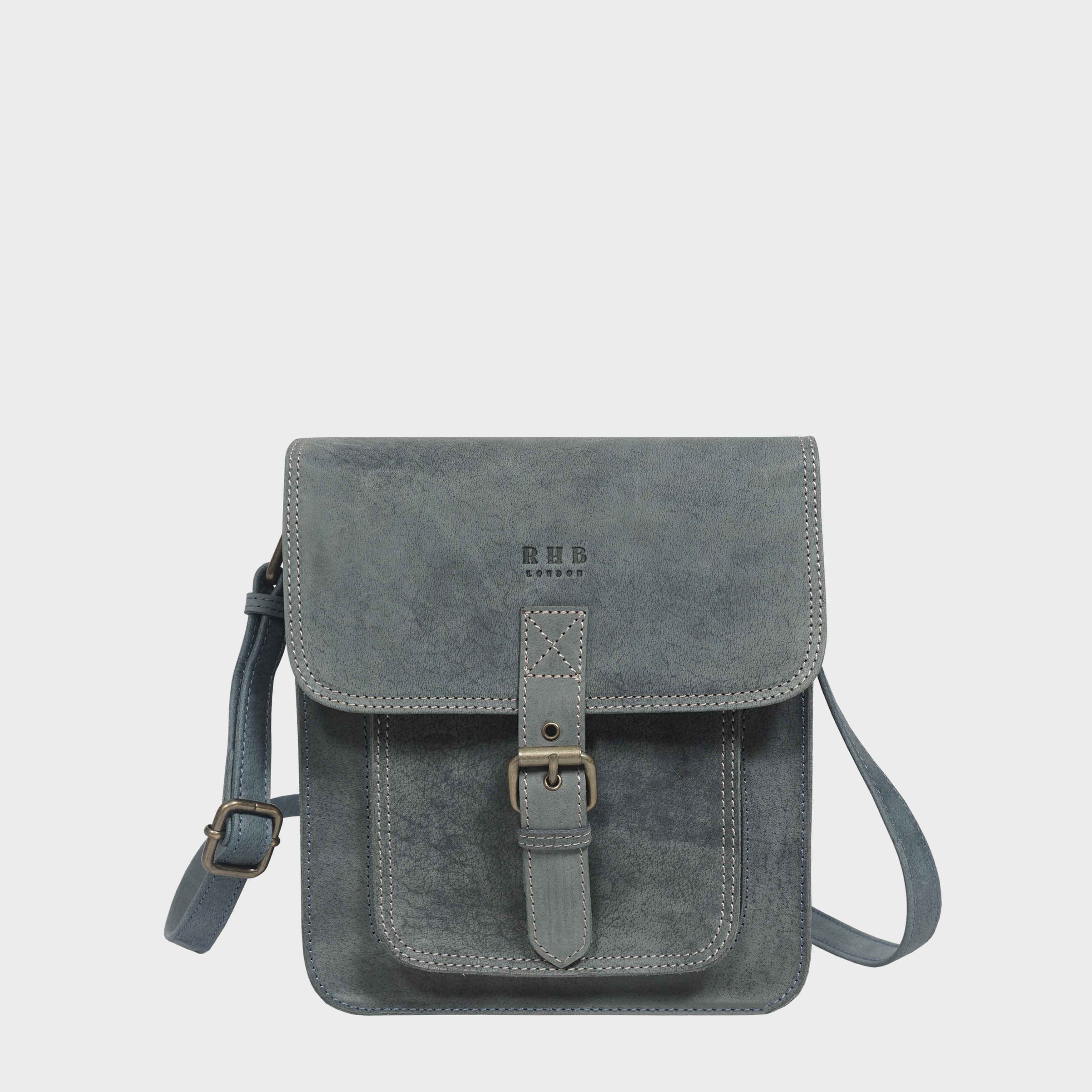 'CAROLYN' Real Leather iPad Tablet Crossbody Bag