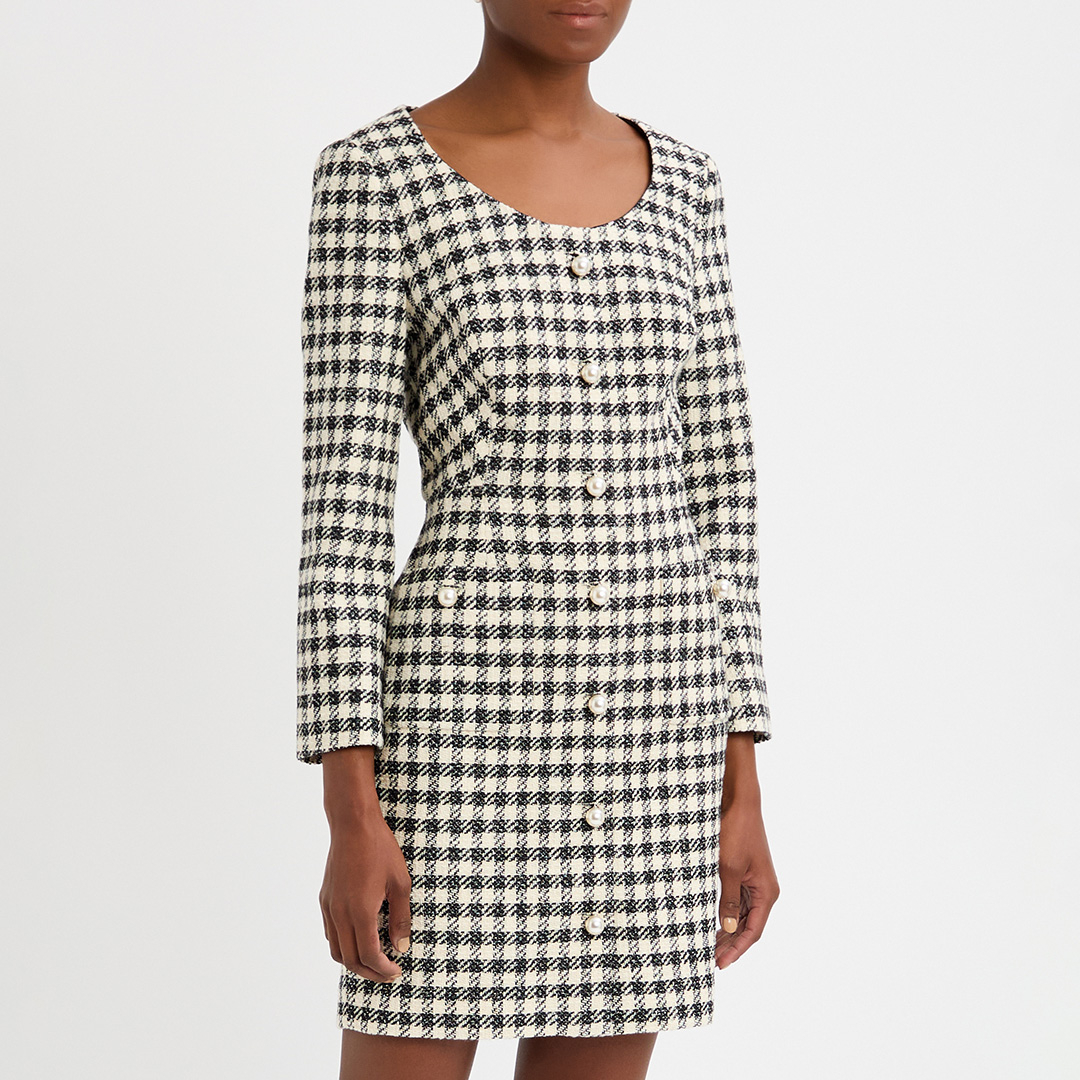 Multi Check Keeler Mini Dress