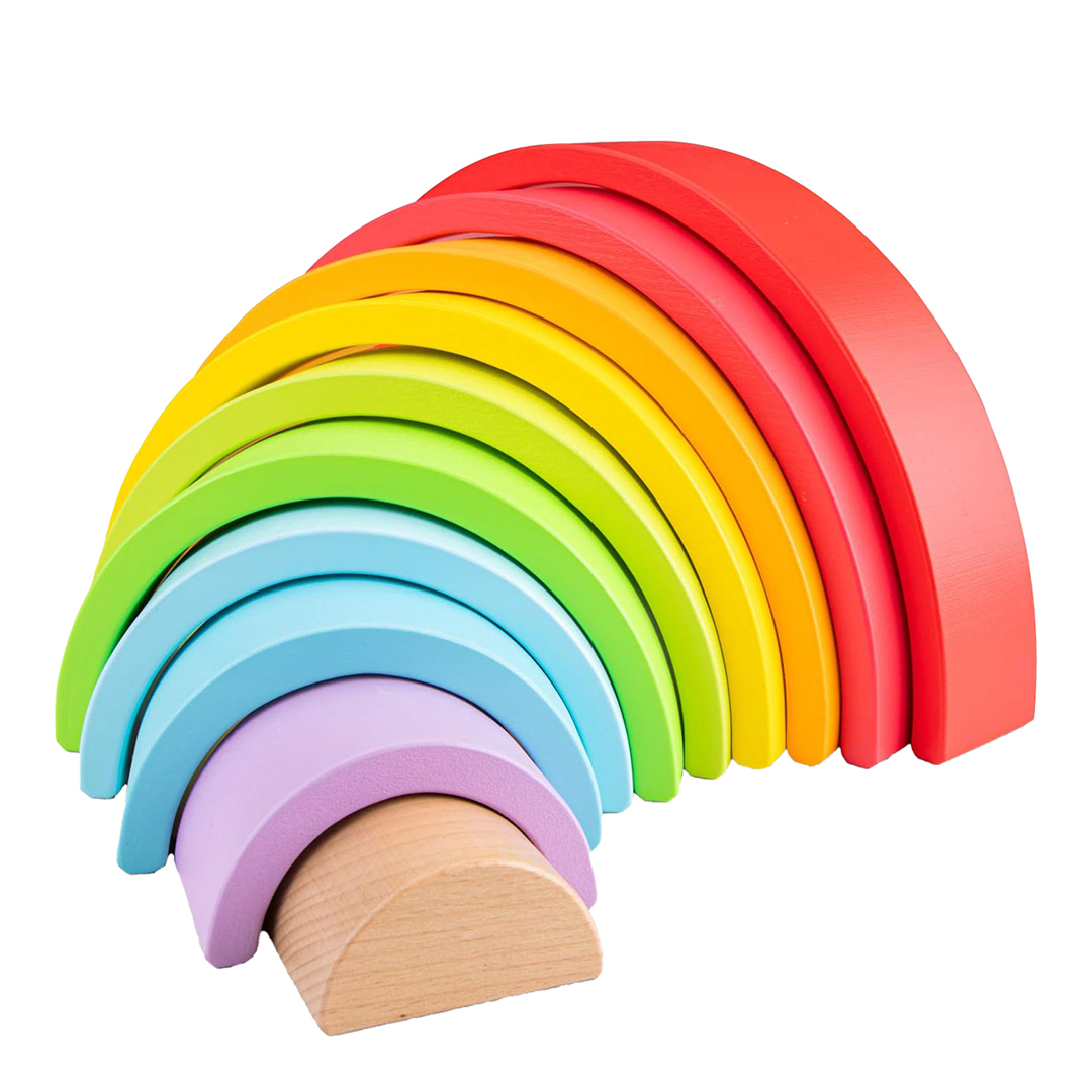 Wooden Rainbow Stacking Toy