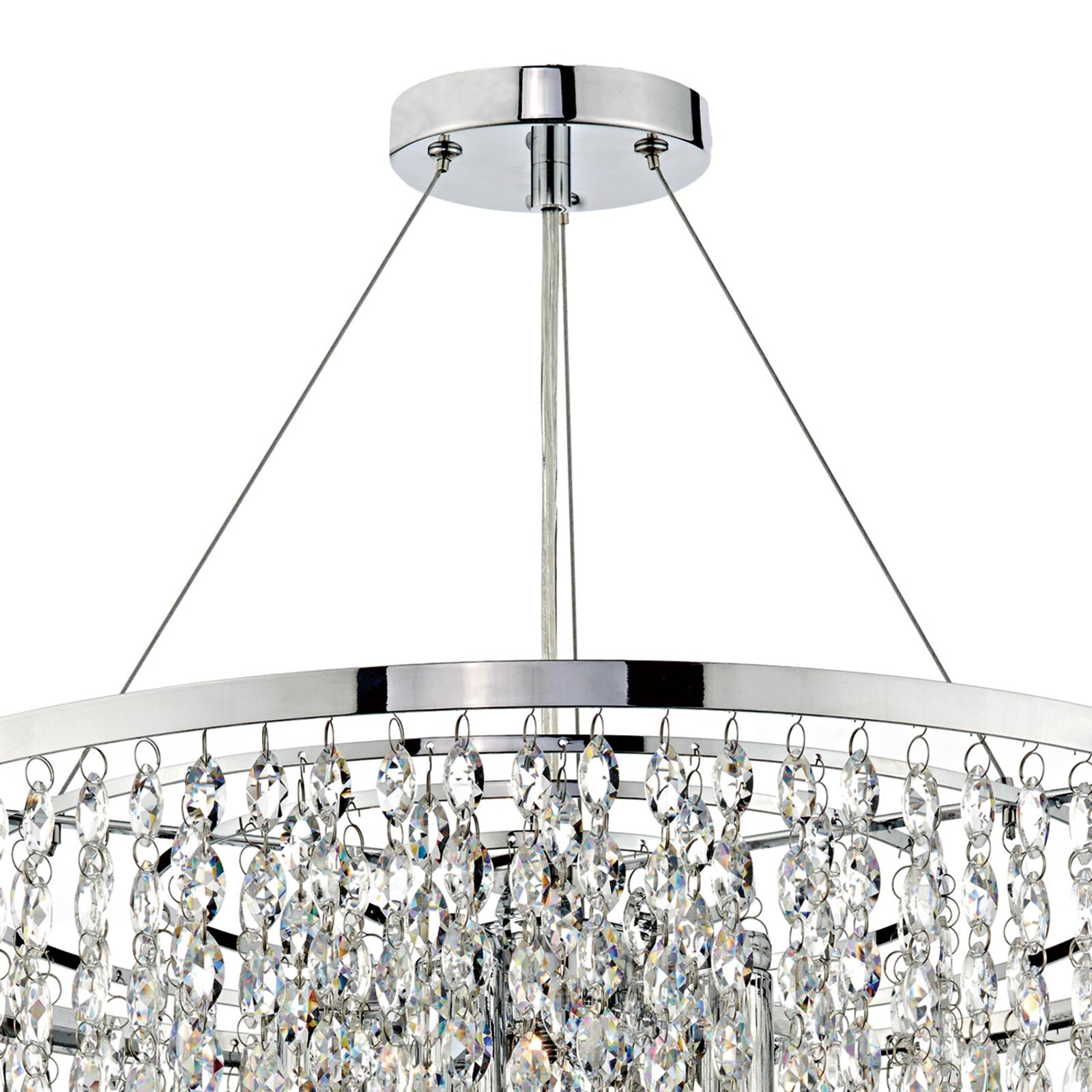 PESCARA 5LT ROUND PENDANT DECORATIVE CRYSTAL