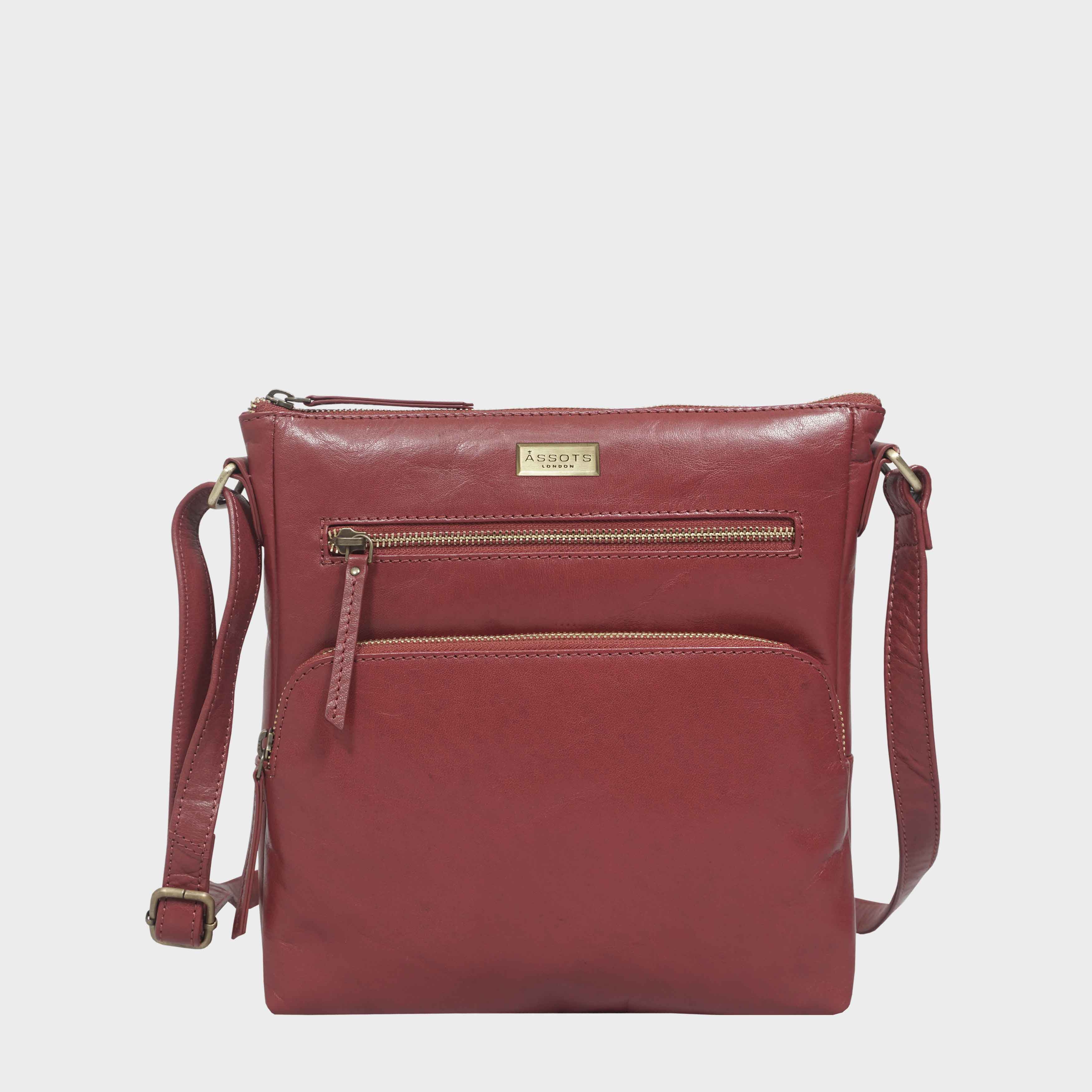 ‘AGATHA’ Real Leather Crossbody Bag