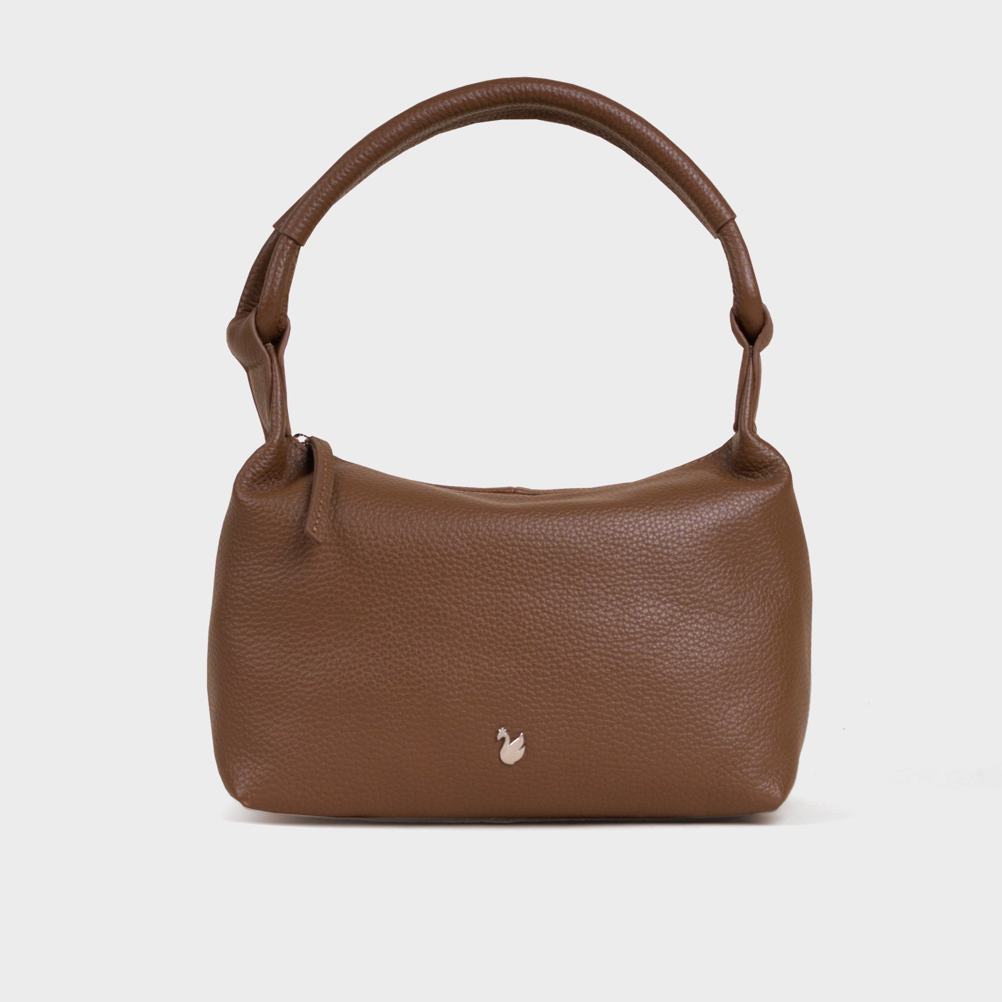 ‘CITY BAG’ Soft Pebble Grain Real Leather Shoulder Bag
