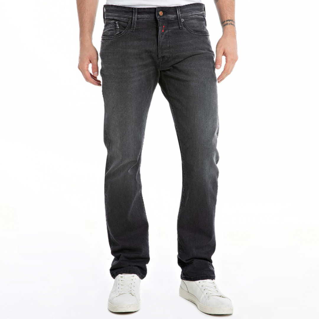 Black Waitom Regular Stretch Jeans