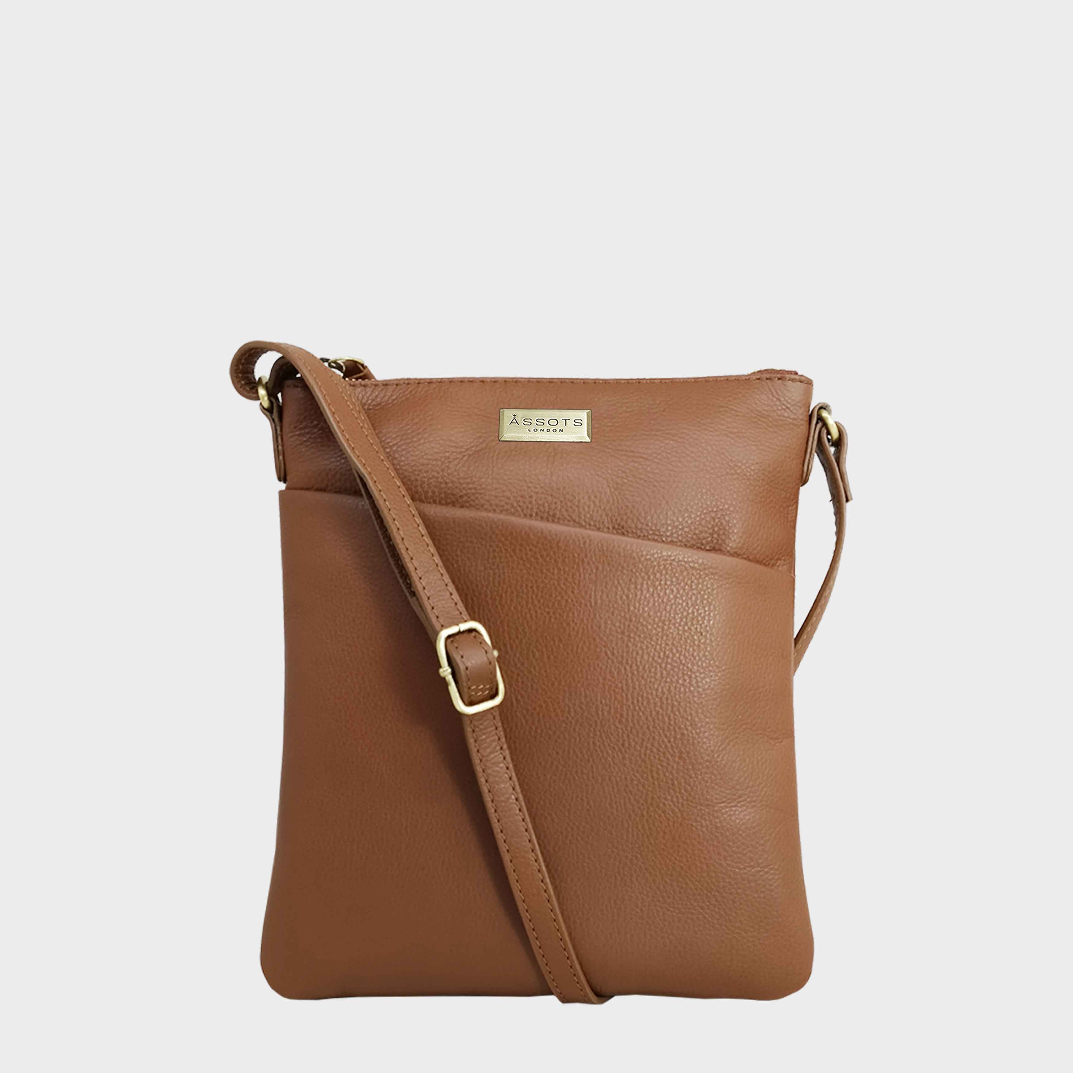‘LINBY’ Pebble Grain Leather Crossbody Sling Bag