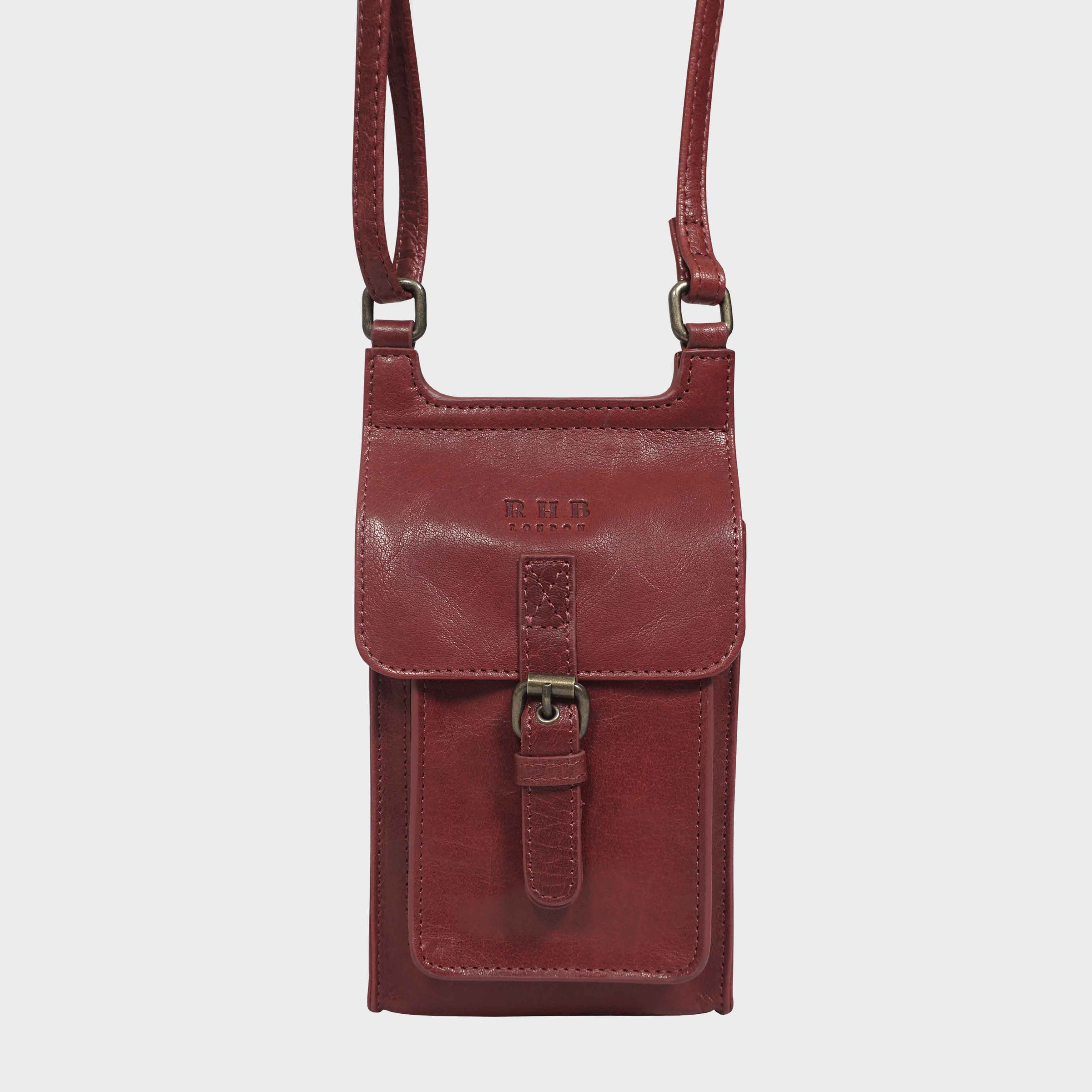 ‘MYLA’ Real Leather Mobile Phone Crossbody Bag