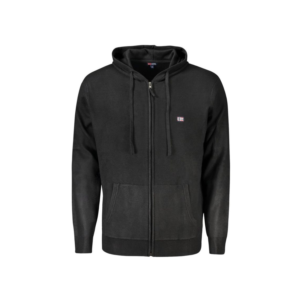 ZipUp Hoodie Classic Style - Black Sweaters main product photo