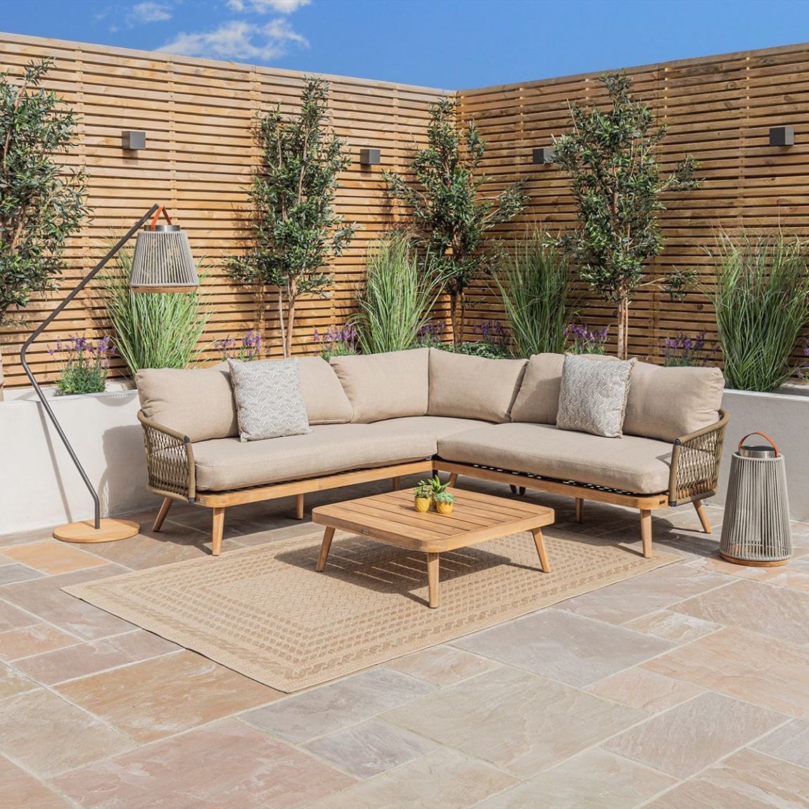 New Bali Corner Sofa Set - Sandstone main product photo