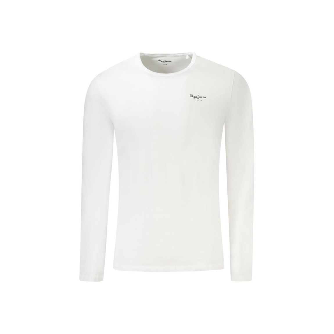 Long Sleeve Crew Neck Tee - White T-Shirts main product photo