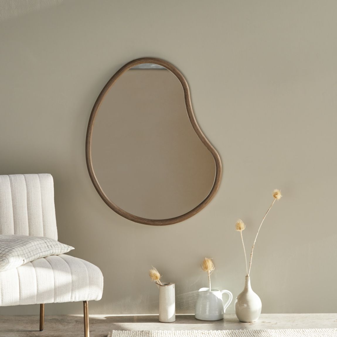 Dim - Mindi wood Mirror 85x65 cm main product photo