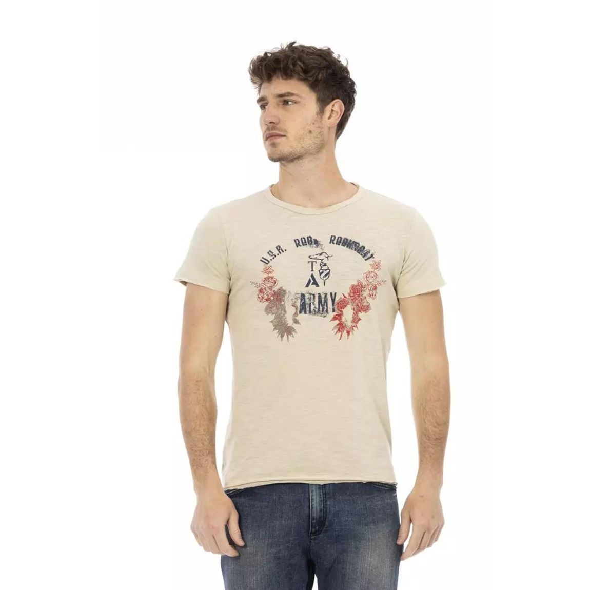 US Army Graphic Tee Model TR22728 - Beige T-Shirts main product photo
