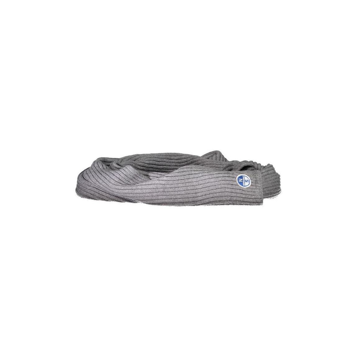 Ribbed Knit Scarf Gray Scarves main product photo