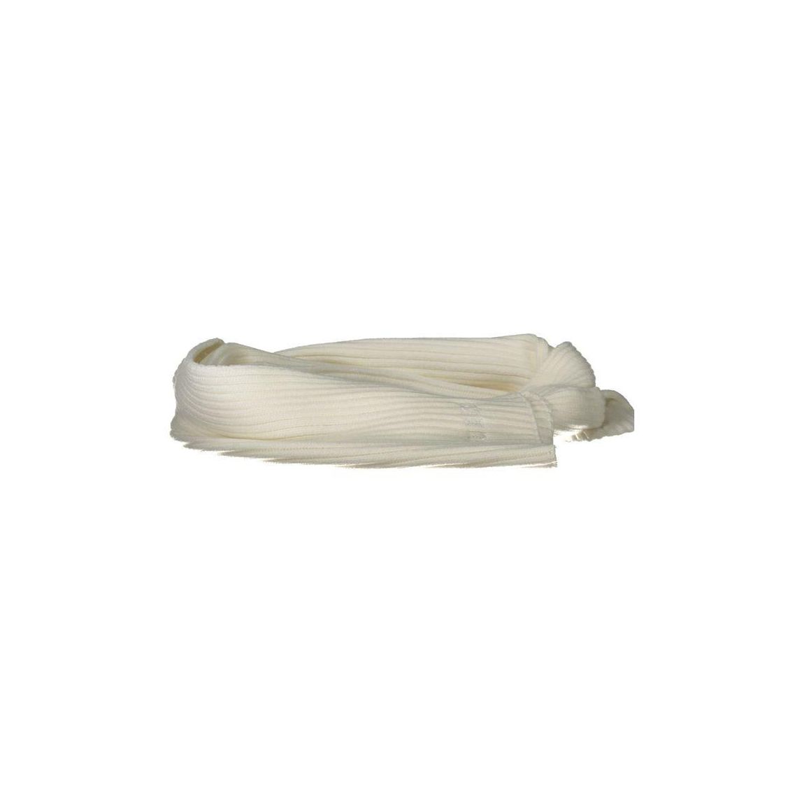 Ribbed Knit Infinity Scarf Wo - White Scarves main product photo