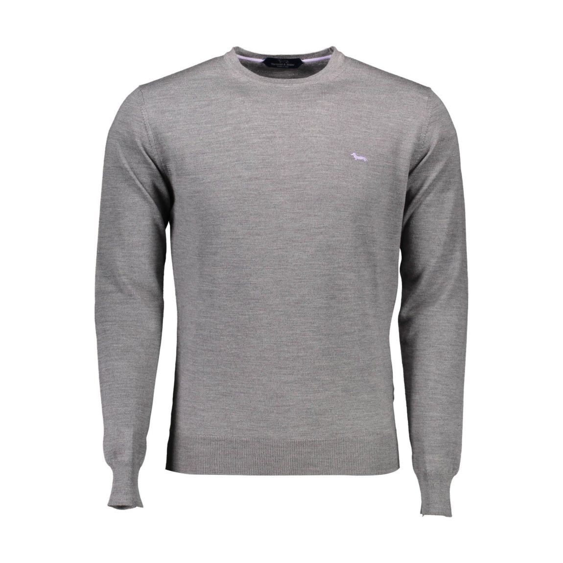 Crew Neck Jumper Knitwear - Gray Sweaters main product photo