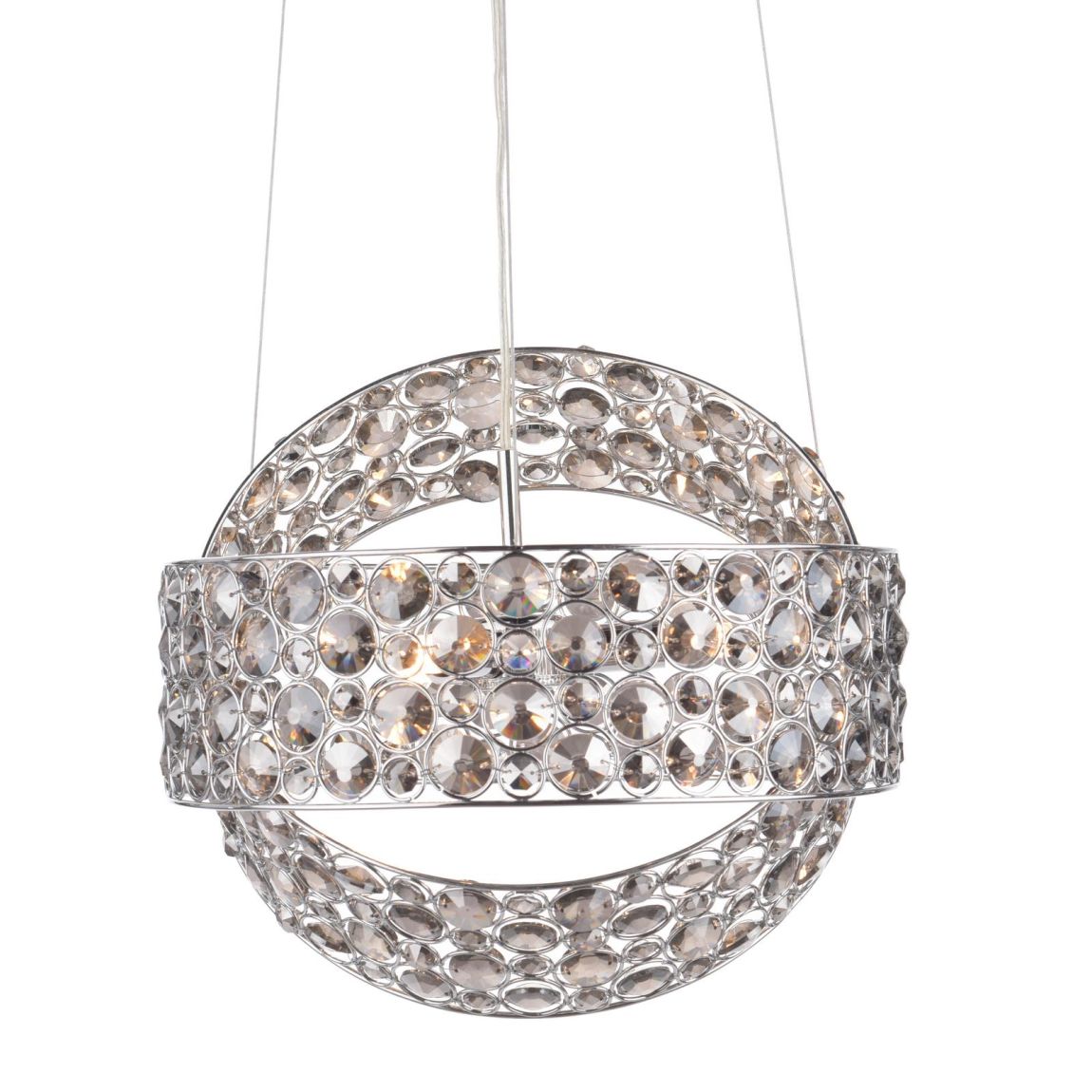 Sewanee 3 Light Pendant Smoked Crystal Polished Chrome main product photo