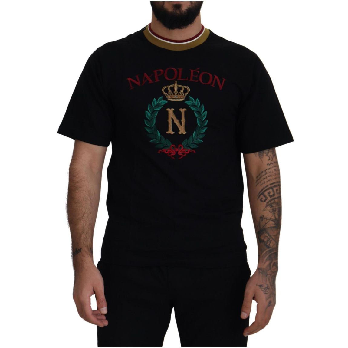 Napoleon TShirt Embroidered Crown Tee - Black T-Shirts main product photo