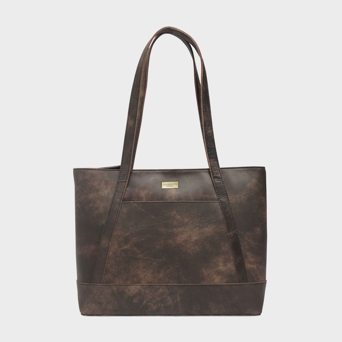 EVELYN' Real Leather Designer Tote Work Bag main product photo