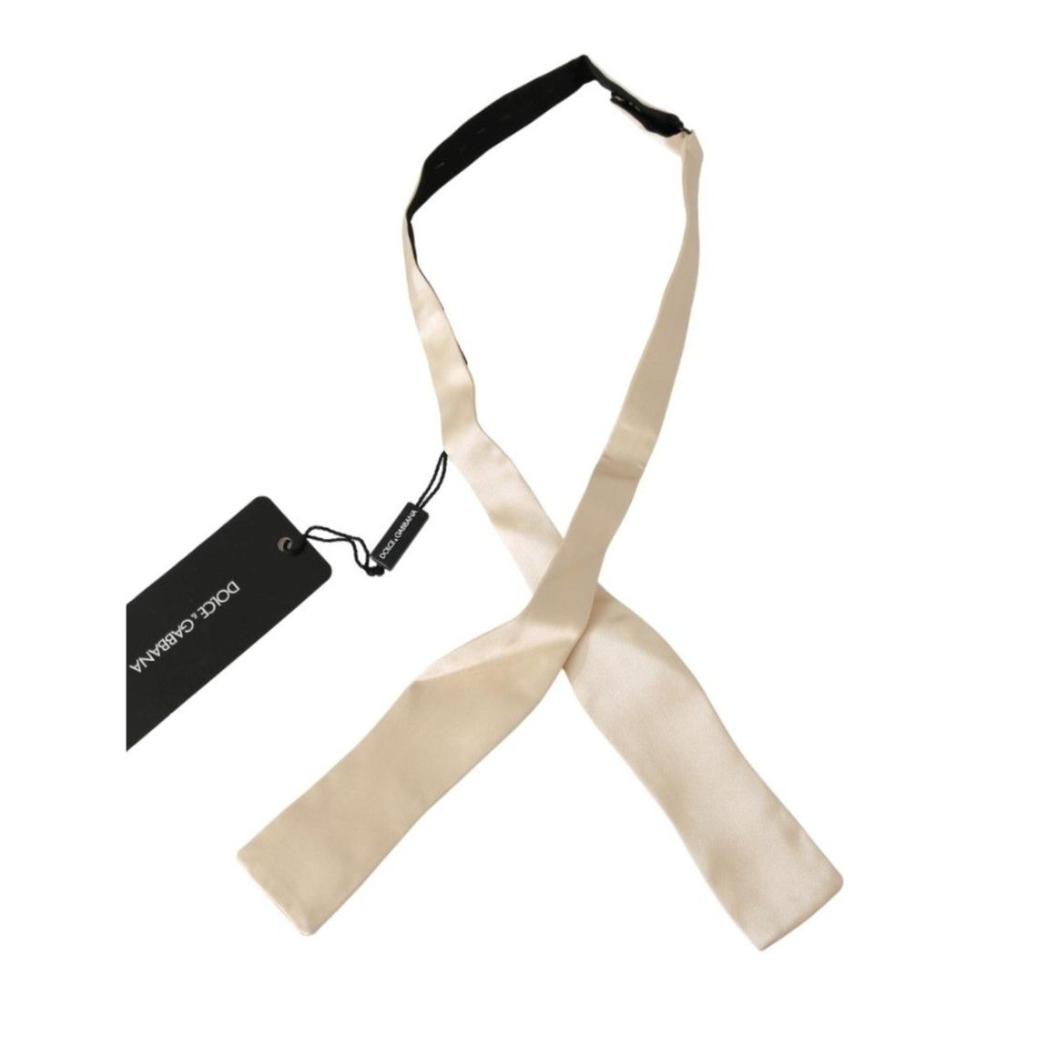 Dolce Gabbana Bow Tie Beige Silk Ties main product photo