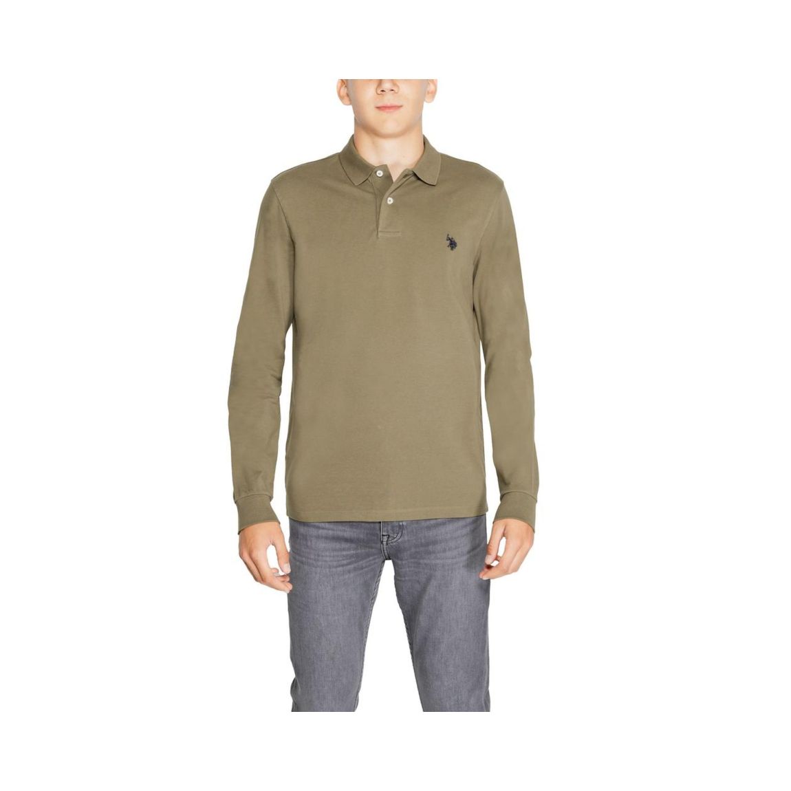 Long Sleeve Polo Shirt Classic Fit - Green T-Shirts main product photo