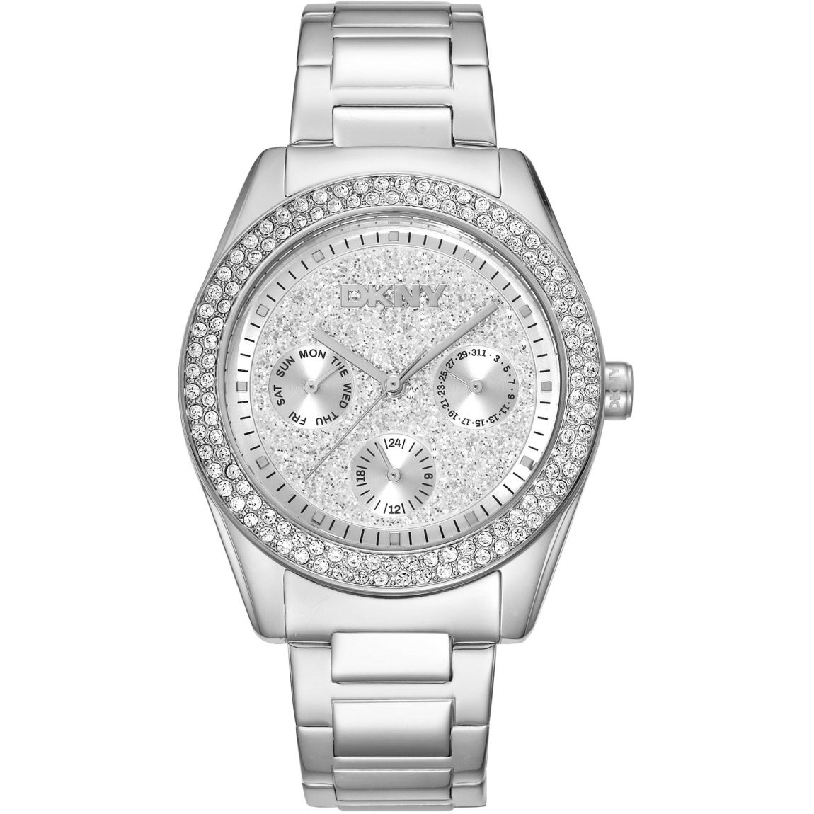 NY8482 Glitter Crystal Watch Wo - Grey Watches main product photo