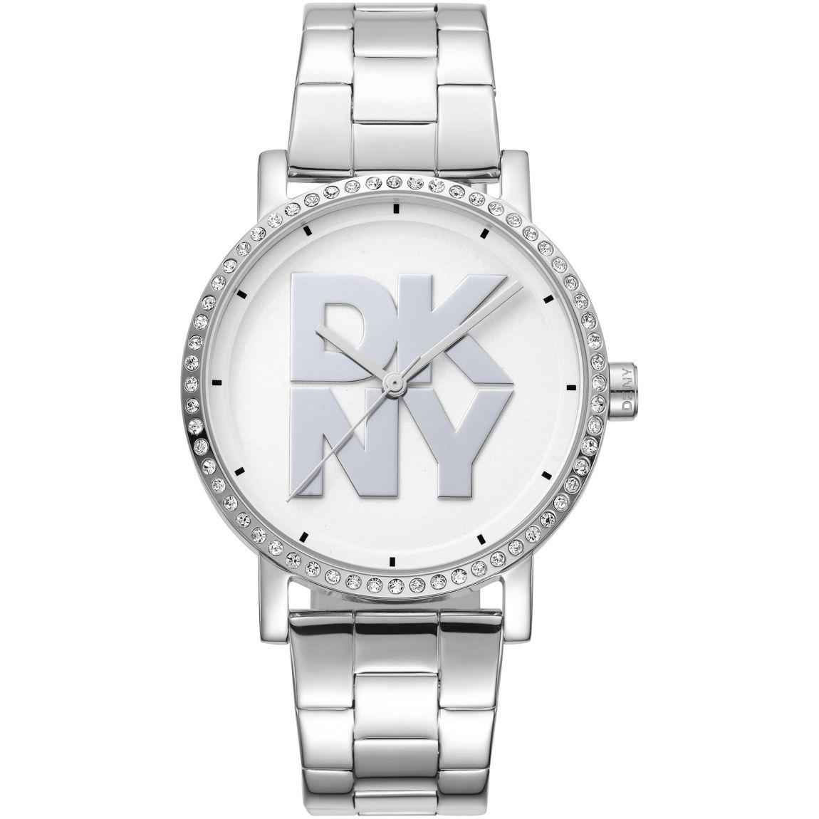 Stainless Steel Quartz Analog Watch with Steel Strap Wo - Grey main product photo