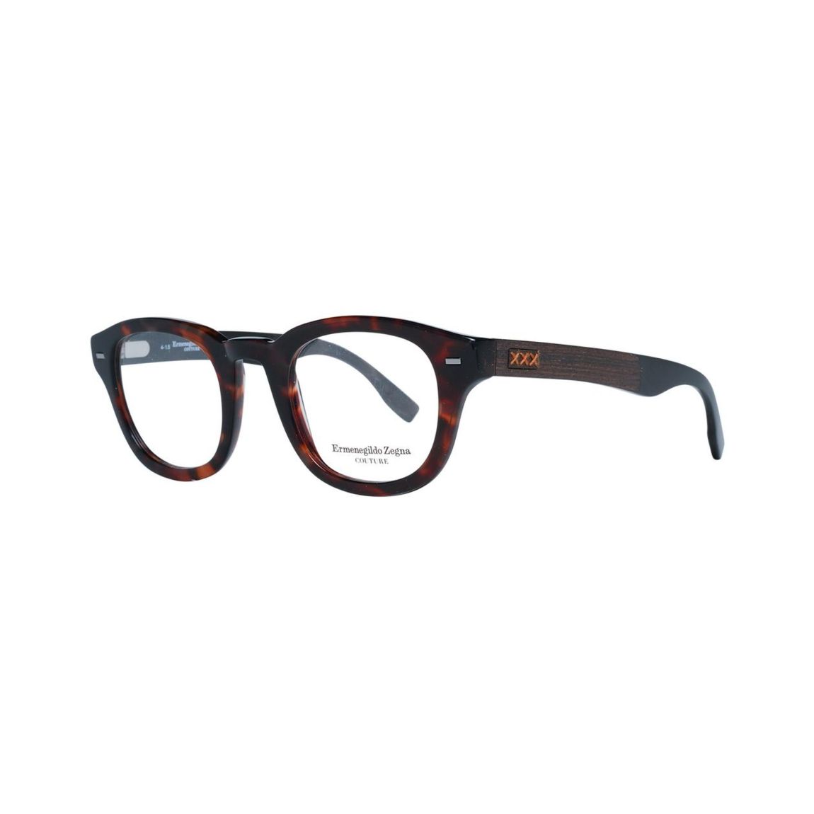 Couture Eyeglasses Wood Temple - Brown Frames For main product photo