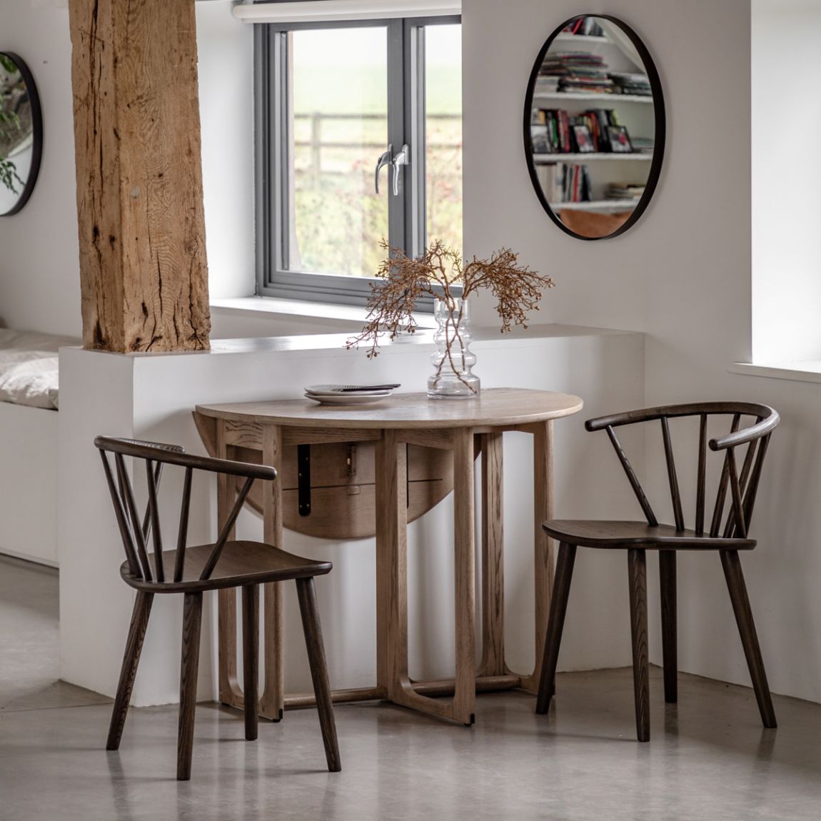 Timberline Folding Dining Table Smoked main product photo