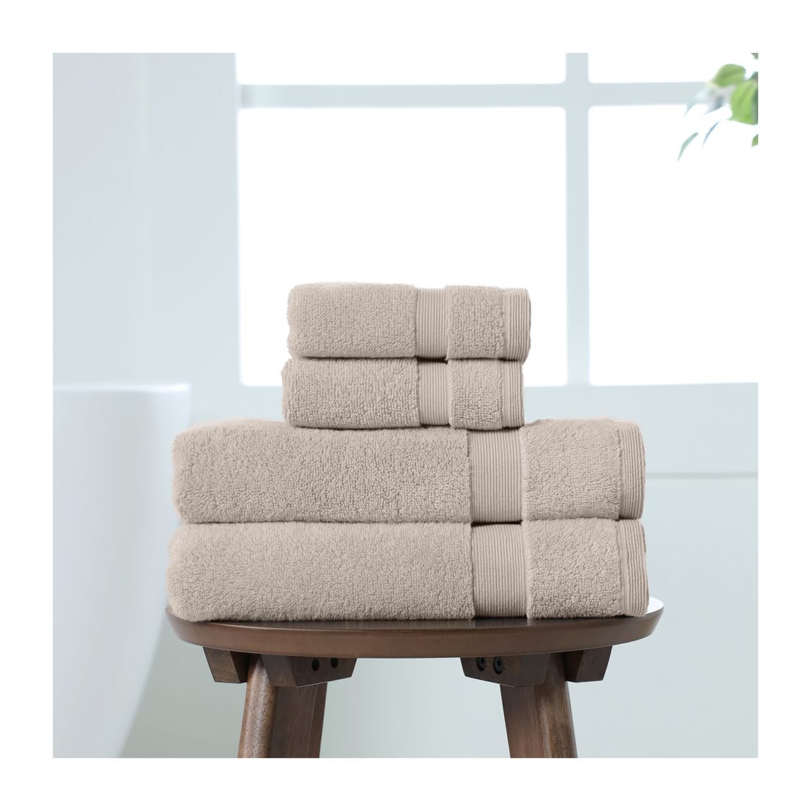 100% Cotton Natural Towel Bale - 2 face cloths & 2 hand towels main product photo
