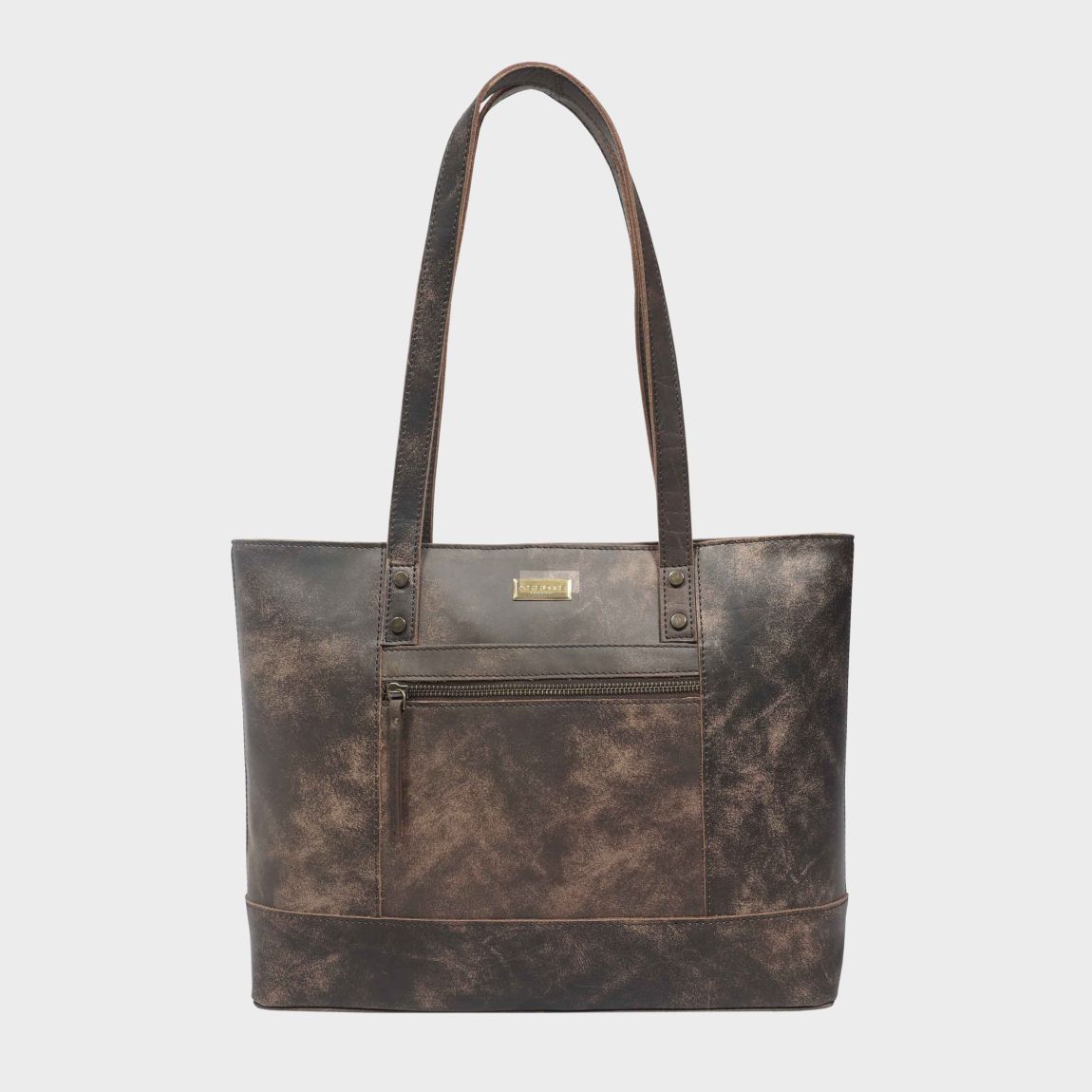 MILLIE' Real Leather Designer Tote Work Bag main product photo