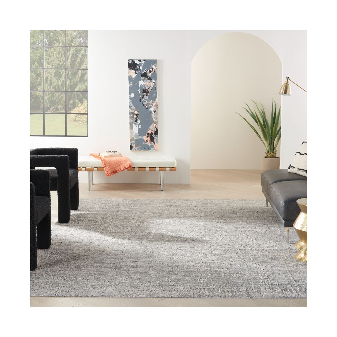 Luna - Grey Silver - 297cm x 236cm main product photo